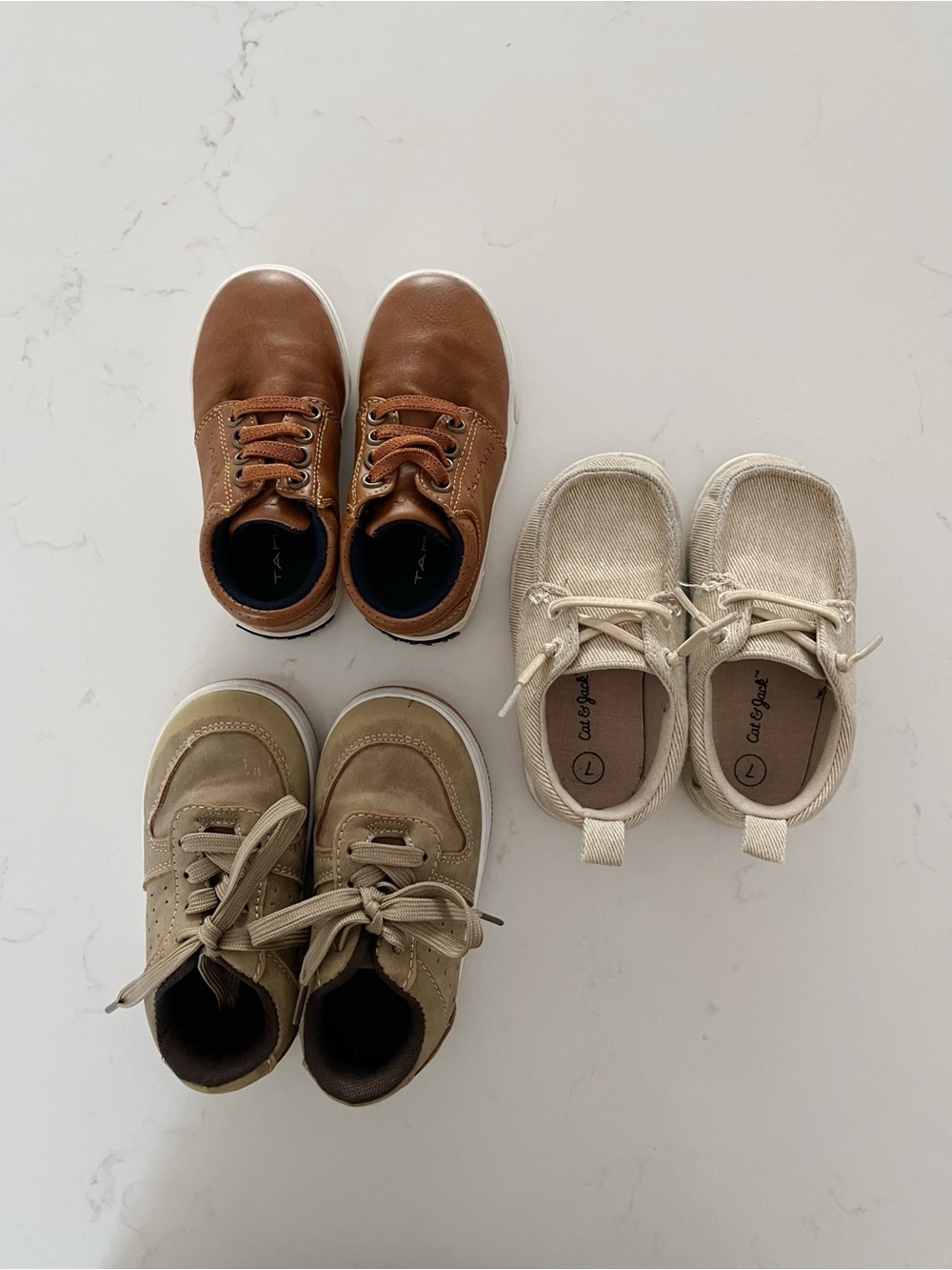 • 3 pairs of toddler boy shoes! •